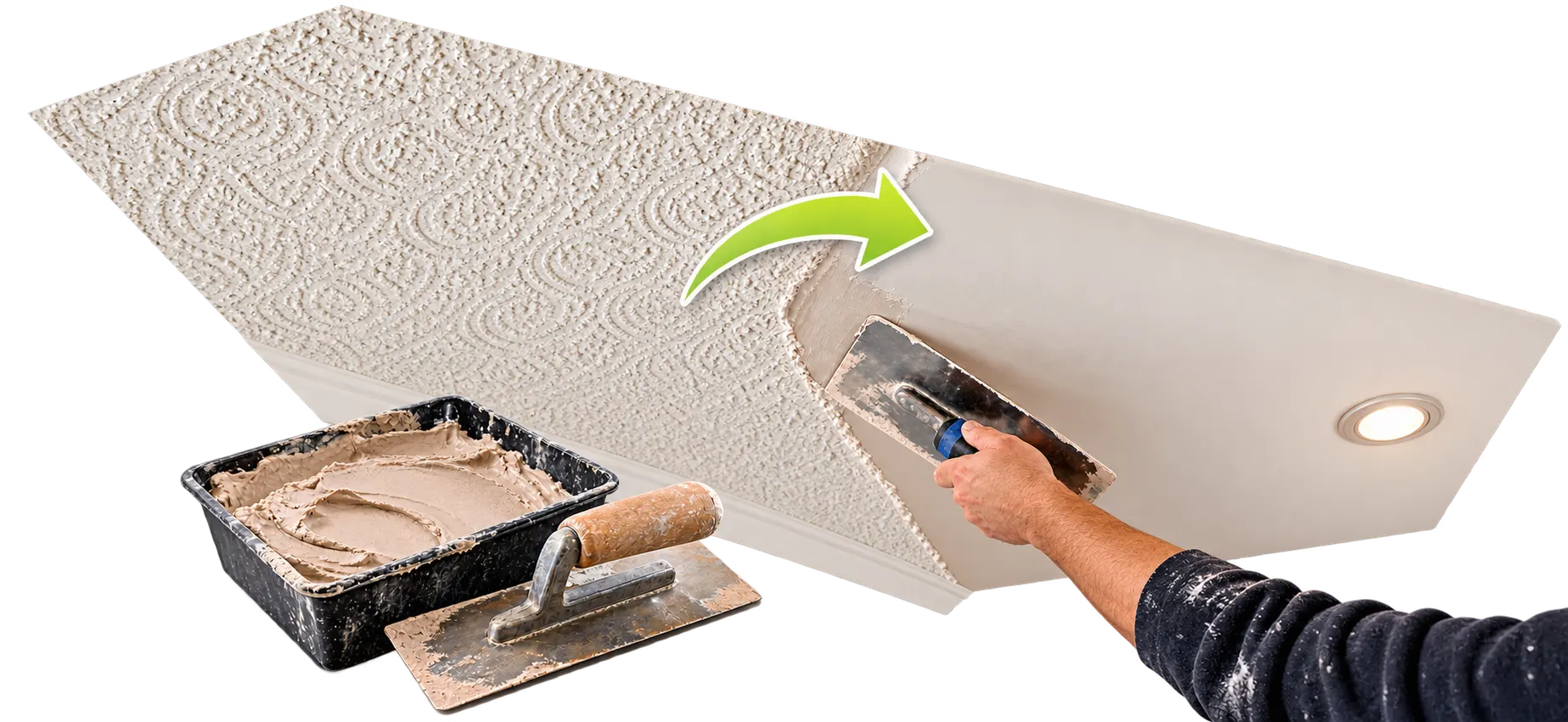 Can You Plaster Over Artex or Textured Ceilings? — article hero image