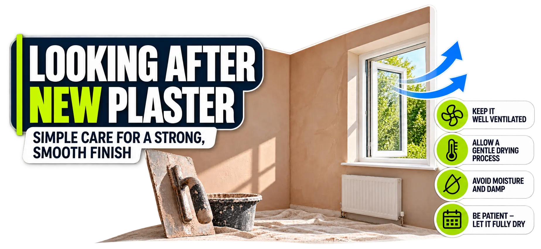 How to Look After Newly Plastered Walls — article hero image