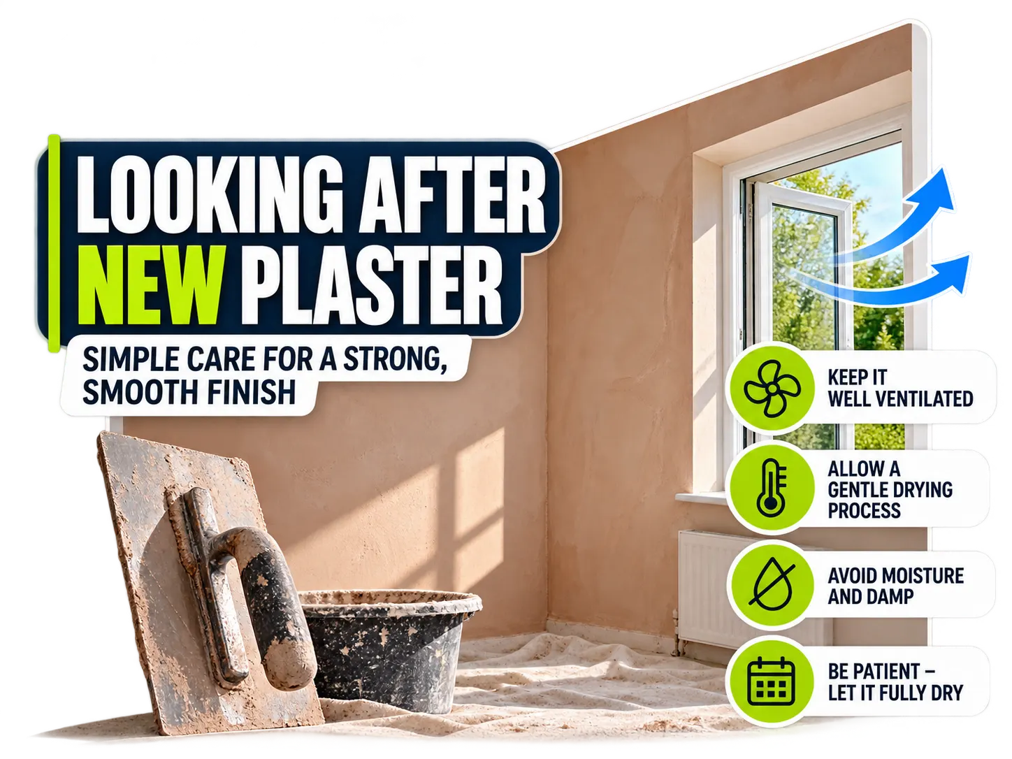 How to Look After Newly Plastered Walls — article image