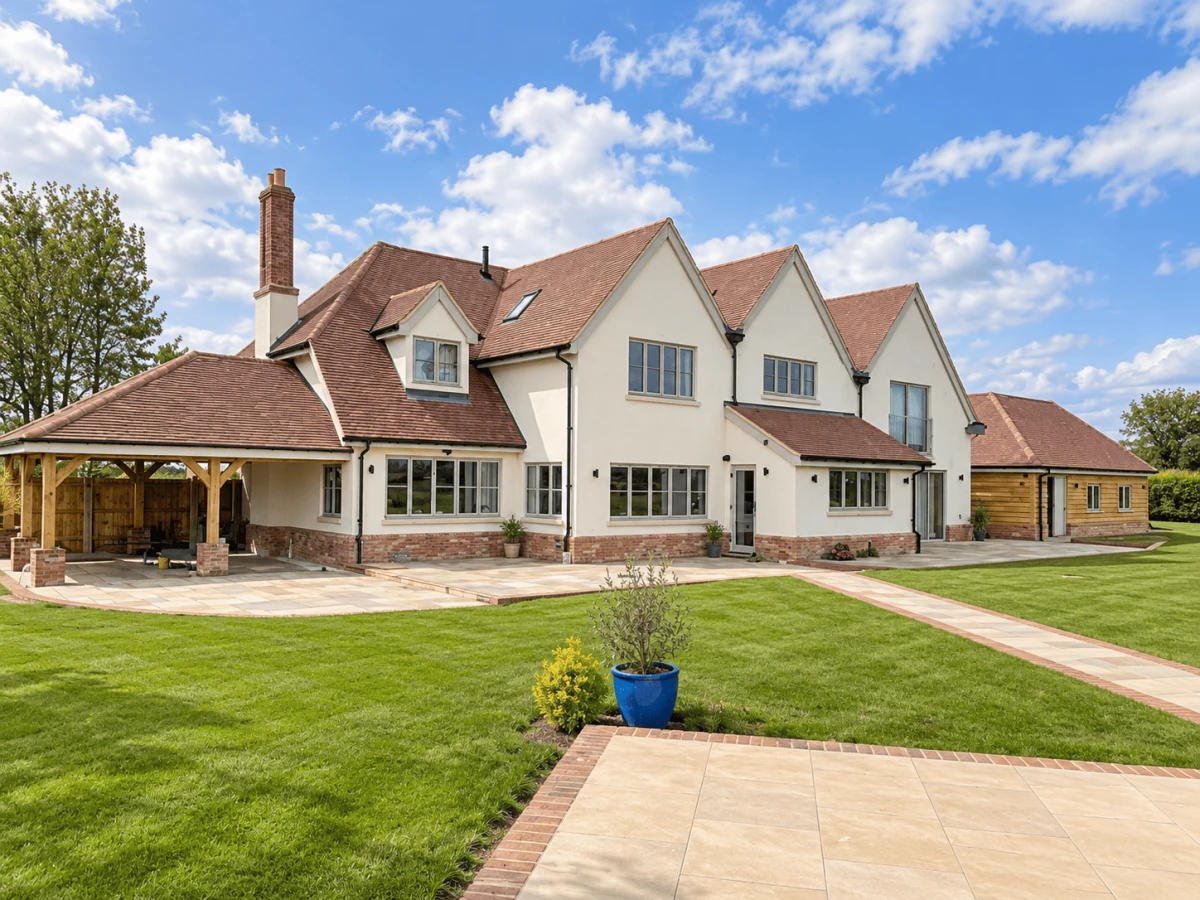 House & Swimming Pool Extension Rendering — completed project