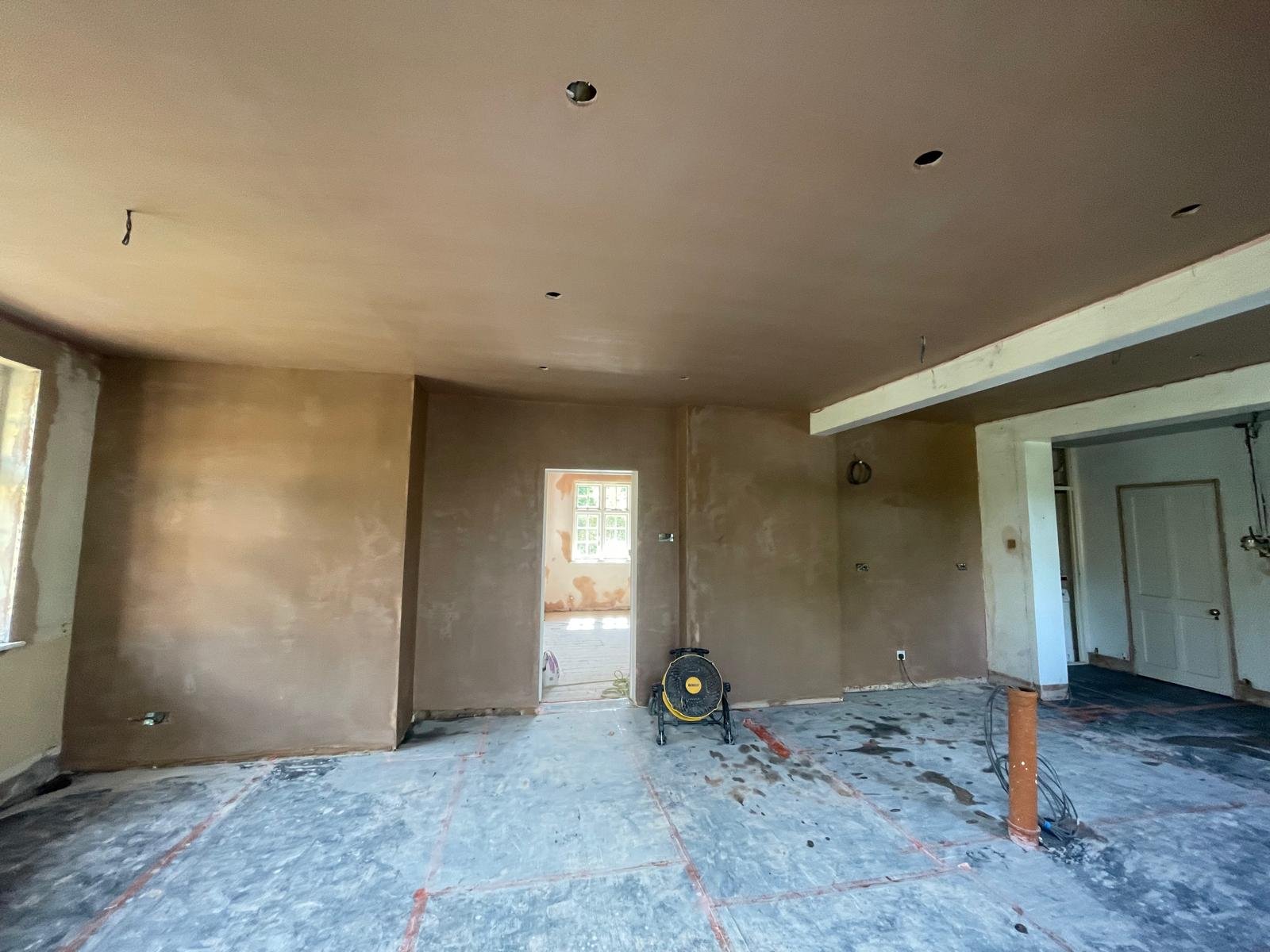 Walls & Ceiling Plastering — completed project