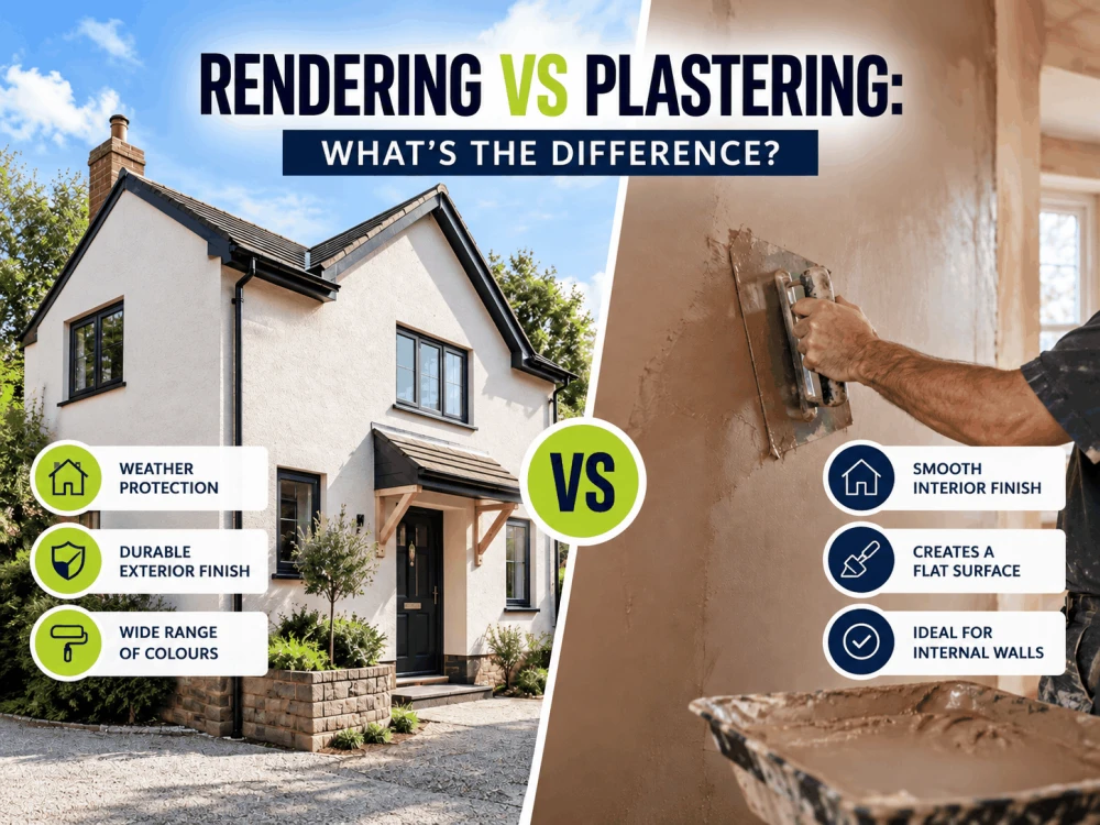Rendering vs plastering: what's the difference? — advice article image