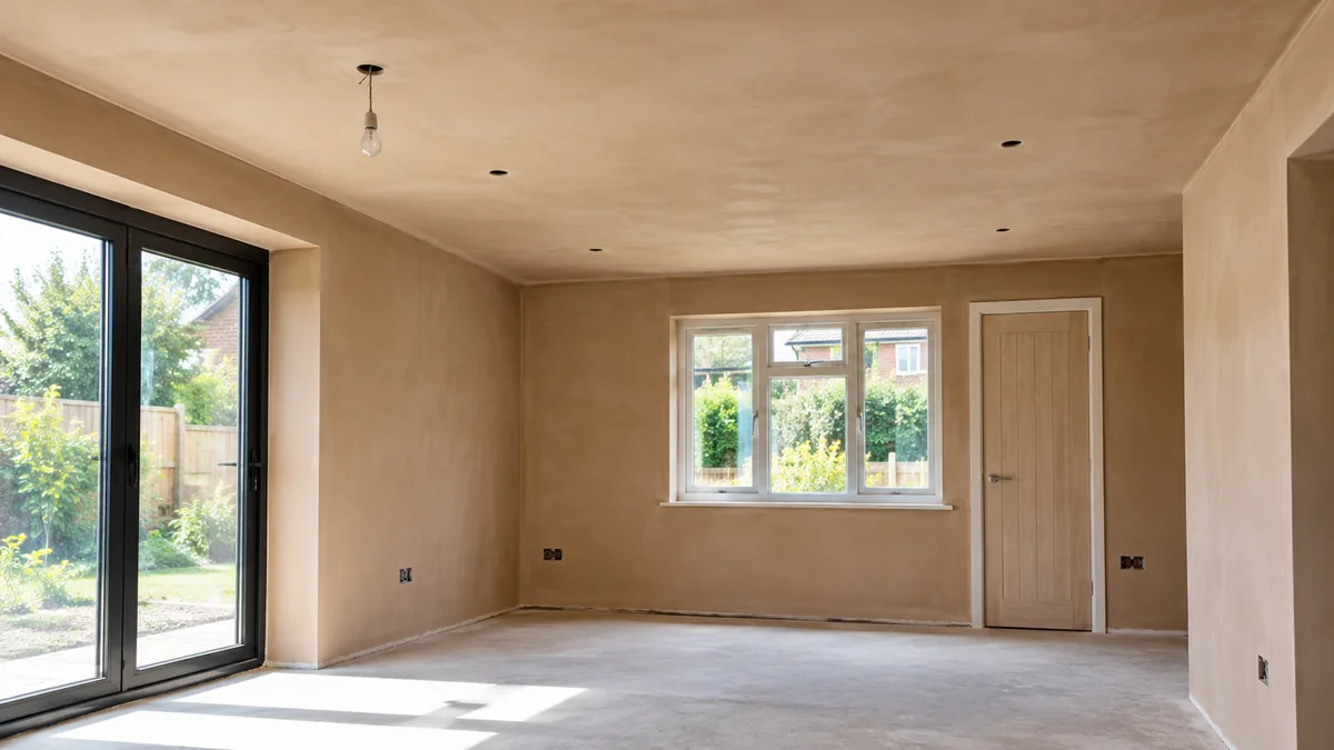 Internal Plastering example